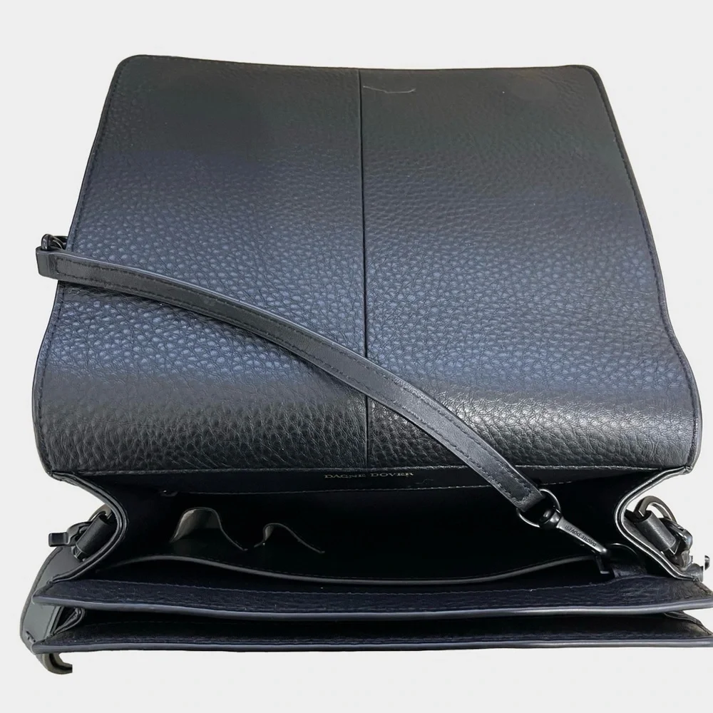 Dagne Dover Medium Andra Crossbody Bag Black Onyx Matte Black Hardware - Picture 5 of 14
